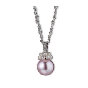 Gellner Collier 925 Silber mit Anhänger 750 Weissgold